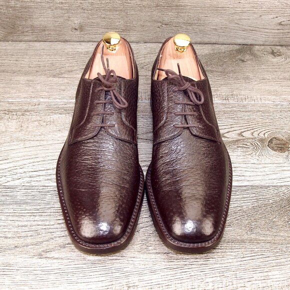 $895 GRAVATI Neiman Marcus 8.5 M Genuine PECCARY Brown 16133 * add $15 new Trees - Picture 2 of 16